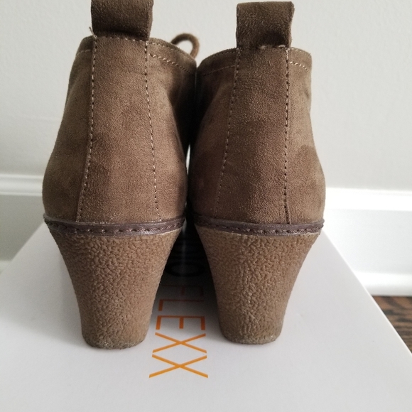 Faux Suede Platform Booties - Picture 4 of 6